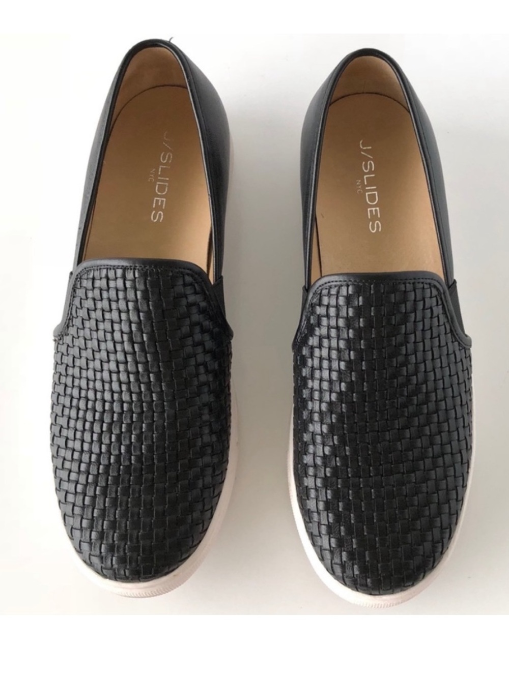 NWOT J/Slides Leather Slip On Sneaker